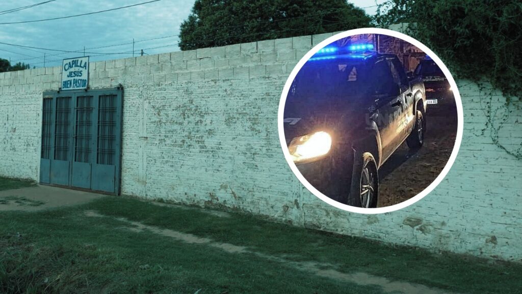 Hallaron un cadáver en el techo de una capilla santafesina