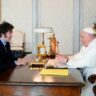 Javier Milei y Francisco estuvieron reunidos durante una hora en el Vaticano