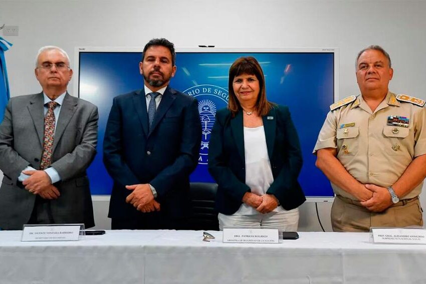 Bullrich relanzó un protocolo de seguridad: Prefectura podrá usar todo tipo de armas de fuego