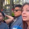 Sandra Pettovello salió del Ministerio y cruzó a los manifestantes: “Voy a recibir a los que tienen hambre”