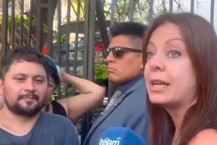 Sandra Pettovello salió del Ministerio y cruzó a los manifestantes: “Voy a recibir a los que tienen hambre”