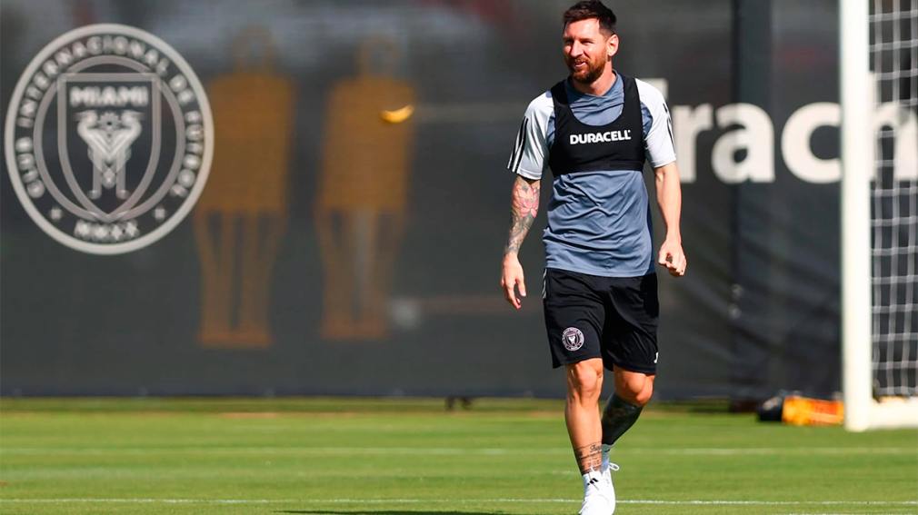 Messi volvió a entrenarse con Inter Miami tras su lesión en el tobillo