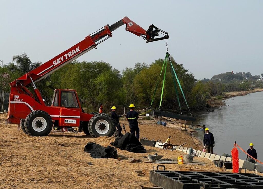 Avanzan las obras en el terraplén Garello