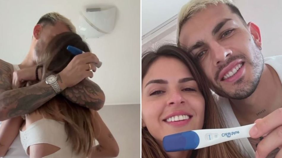 Leandro Paredes y su pareja confirmaron la llegada de su tercer hijo