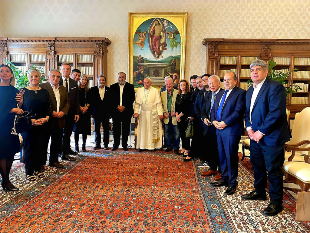 El papa Francisco recibió a la CGT