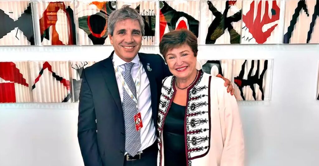 Caputo se reunió con Kristalina Georgieva