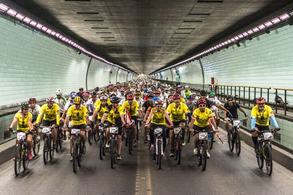 El Túnel Subfluvial y el Puente Colgante protagonizarán un tradicional evento de cicloturismo