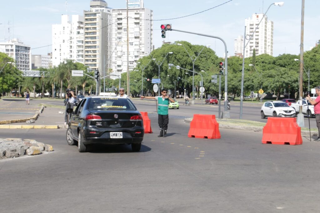 Quedó modificada la circulación en la rotonda de Alem y Belgrano