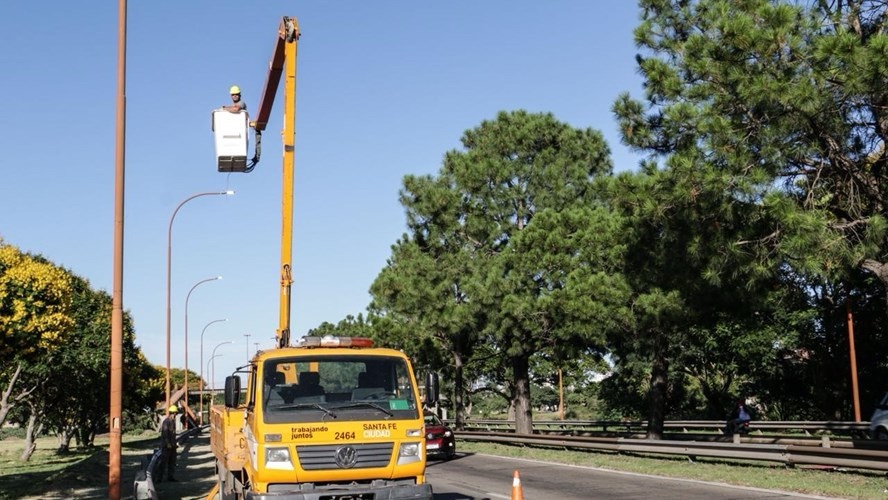 Comienza la reparación de la iluminación en la  Ruta Nacional 168